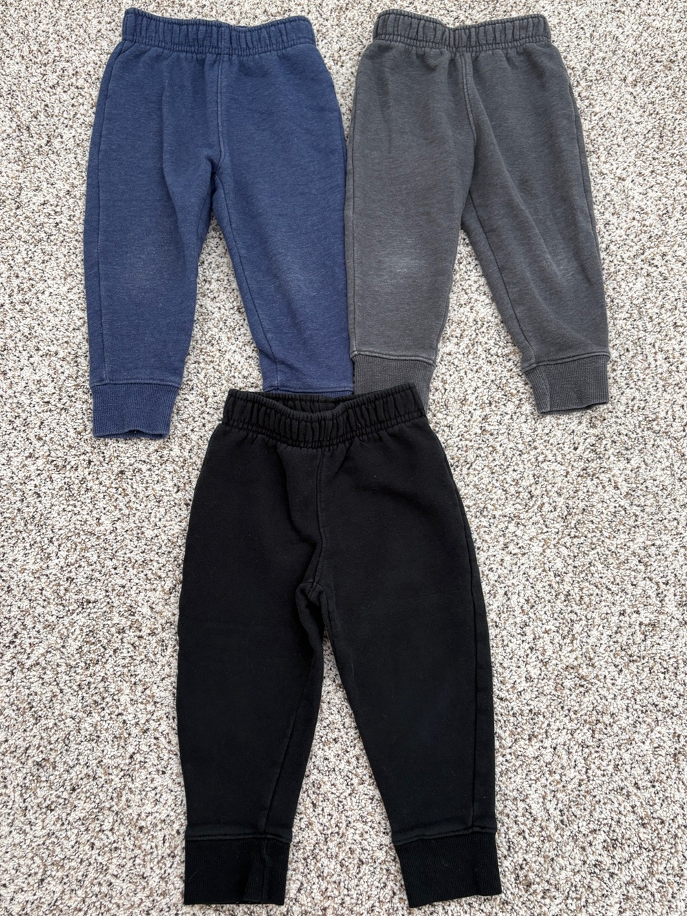Cat & Jack Toddler Boys' Fleece Pull-On Jogger Pants Bundle Lot, 2T